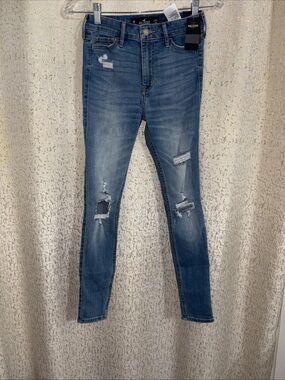 Hollister High Rise Super Skinny Crop Jeans 0R, L26, NWT